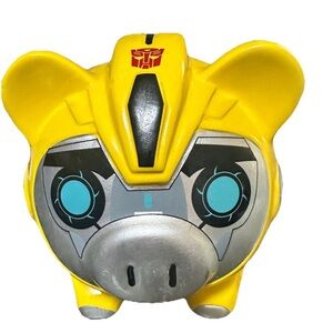 RARE Yellow Transformer "BUMBLE BEE" Piggy Bank Ceramic Hasboro 2014 Transformer